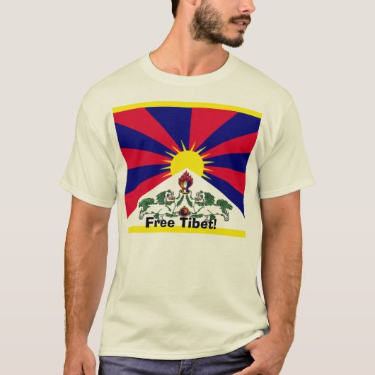 Vrij Tibet! T-shirt (Voorkant)