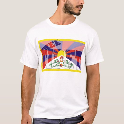 Vrij Tibet T-shirt (Voorkant)