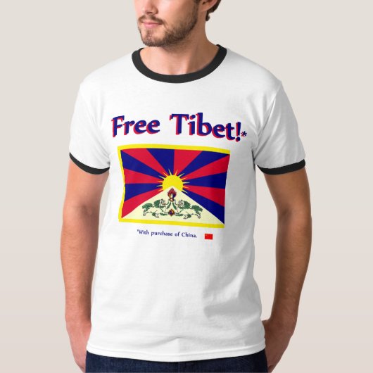Vrij Tibet!* T-shirt (Voorkant)