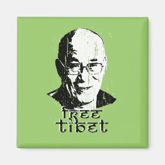 Vrij Tibet T-shirt Magneet (Voorkant)