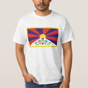 Vrij Tibet Vlag Peu Rangzen བོ ང བ ད ར T-shirt