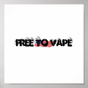 VRIJ TOT VAPE ONTWERP POSTER