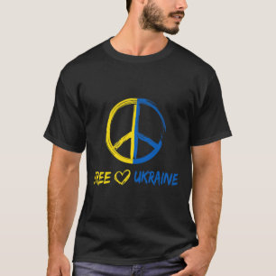 Vrij Ukraine Vredesteken Voor Vrouwen Mannen Oekra T-shirt