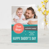 Vrij Vaderdag Wenskaart Kaart (Gele Bloem)