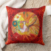 VRIJ VAN DE STROMEN, rode gele witte bruine Fantas Kussen (Deken)