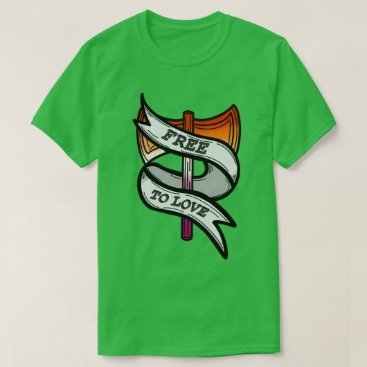 Vrij van liefde t-shirt (Design voorkant)