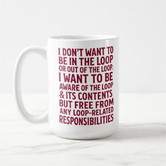 Vrij van Loop Verantwoordelijkheden Quote Koffiemok