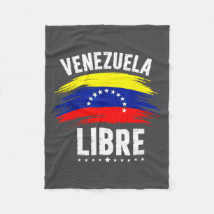 Vrij Venezuela 2026 Venezuela Hart Vlag  Fleece Deken
