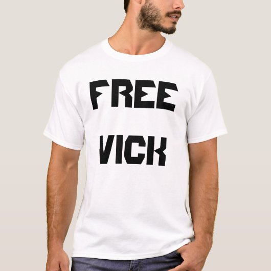 VRIJ VICK T-Shirt (achterzijde) (Voorkant)