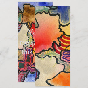 Vrij vormen abstracte, koele en hete kleurencellen kaart