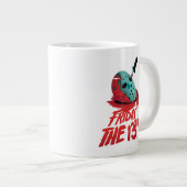 Vrijdag 13 | Eeuwen door blauw Hockey Mask Extra Grote Beker (Voorkant rechts)