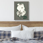Vrijdag 13 | Jason Voorhees Burlap Sack Canvas Afdruk (Insitu (Slaapkamer))