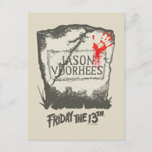Vrijdag 13   Jason Voorhees Headstone Briefkaart