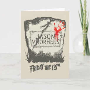 Vrijdag 13 Jason Voorhees Headstone Kaart