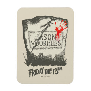 Vrijdag 13 Jason Voorhees Headstone Magneet