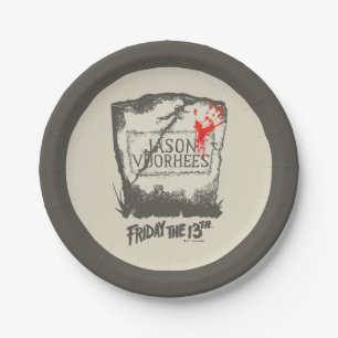 Vrijdag 13 Jason Voorhees Headstone Papieren Bordje