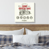Vrijdag 13 | Welkom in het meer van Camp Crystal Canvas Afdruk (Insitu (Slaapkamer))
