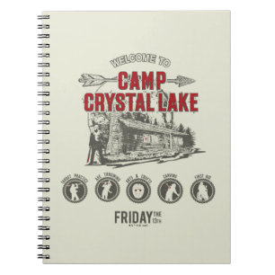 Vrijdag 13 Welkom in het meer van Camp Crystal Notitieboek