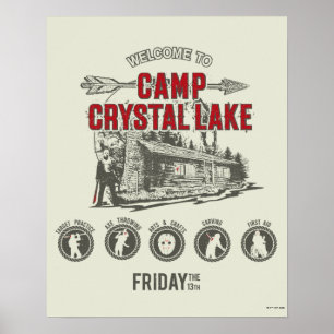 Vrijdag 13 Welkom in het meer van Camp Crystal Poster