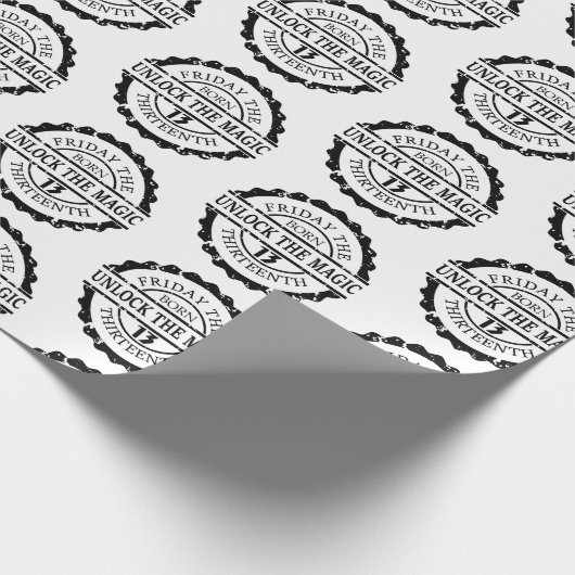 Vrijdag 13e cadeaupapier (Hoek)