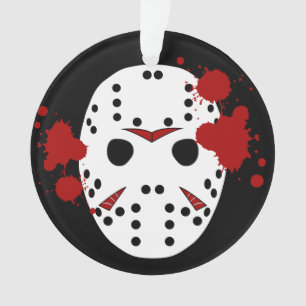 Vrijdag 13e Halloween Masker Bloed Spattered Ornament