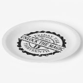 Vrijdag 13e papieren bordje (Gekanteld)