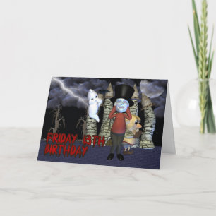 Vrijdag 13e Verjaardag, Spooky Ghost, en wezens Kaart