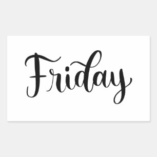 Vrijdag - Calligraphy / Lettering Sticker