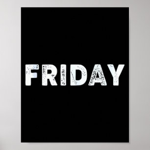 Vrijdag Dagen Van De Week Serie Vrijdag Tank Top Poster