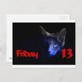 vrijdag de 13de briefkaart (Voorkant / Achterkant)