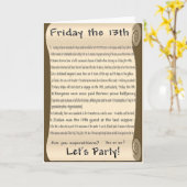 Vrijdag de 13e kaart (Gele Bloem)