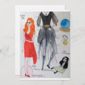 Vrijdag de 13e Paper Doll Kaart (Voorkant / Achterkant)