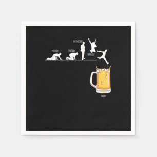 Vrijdag Drink Beer Lover Party Weekend Beer Mok Gi Servet
