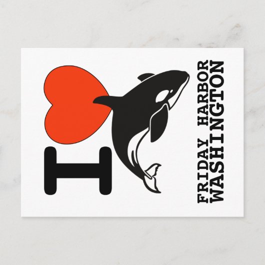 Vrijdag Harbour Orca Post Card Briefkaart (Voorkant)