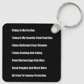 Vrijdag is mijn feestdag sleutelhanger (Achterkant)