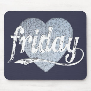 Vrijdag liefde in Chalk Muismat