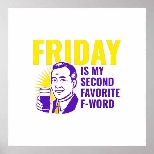 Vrijdag met een man poster (Voorkant)