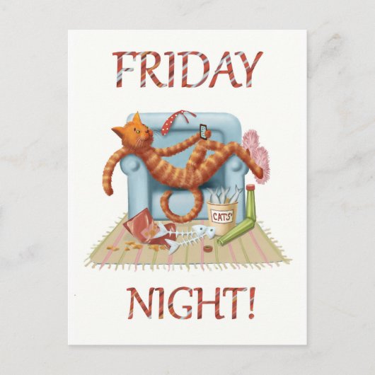 Vrijdag nacht briefkaart (Voorkant)