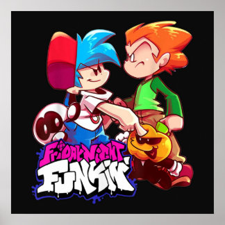 Vrijdag nacht Funkin Boyvriend en Pico Poster