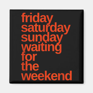 Vrijdag Nacht Zaterdag Nacht Weekend Dagen Van De Magneet