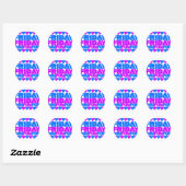 Vrijdag Plezier Plezier Ronde Sticker (Vel)