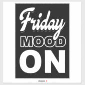 Vrijdag stemming op sticker (Vel)