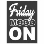 Vrijdag stemming op sticker (Voorkant)