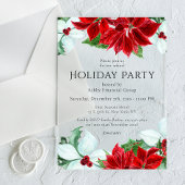 Vrijdag van feestdag Moderne Kerst van het Bedrijf Acryl Uitnodigingen