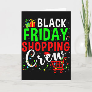 Vrijdag Winkel Crew Kerst Familie Winkel Squad Kaart
