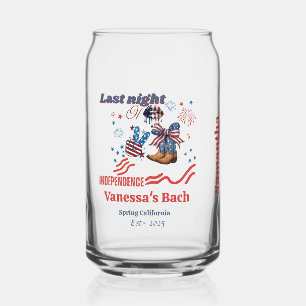 Vrijdagavond 4 juli: onafhankelijkheid Bachelorett Blikvorm Glas