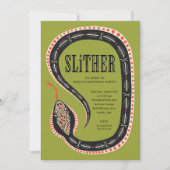 Vrijdaguitnodiging van het Kind Slither Snake Kaart (Voorkant)