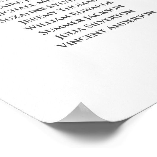 Vrije 9-tafel weddenschapskaartje Wit & blauw Poster (Hoek)