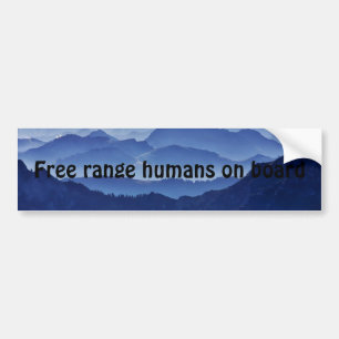 Vrije bereikmens bumpersticker