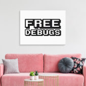 VRIJE DEBUGS CANVAS AFDRUK (Insitu (Woonkamer))